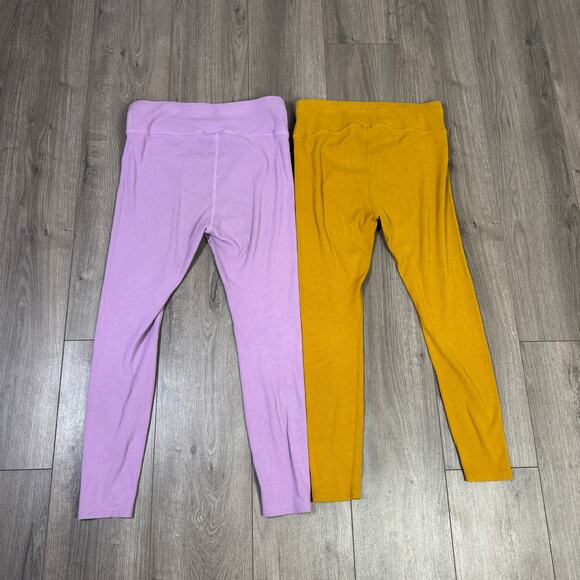 Pact Pull on High Rise Ribbed Leggings X2 US Women's XL - Picture 3 of 11